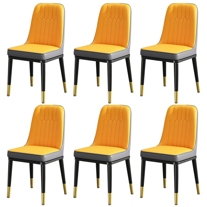 Modern Metal Chair Parsons Kitchen Side Chair for Dinning Room