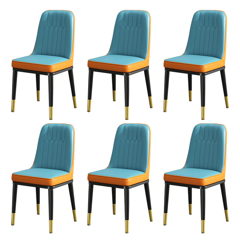 Modern Metal Chair Parsons Kitchen Side Chair for Dinning Room