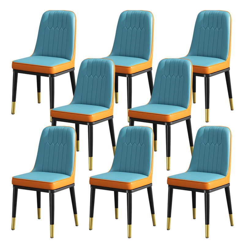Modern Metal Chair Parsons Kitchen Side Chair for Dinning Room
