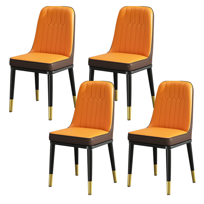 Modern Metal Chair Parsons Kitchen Side Chair for Dinning Room