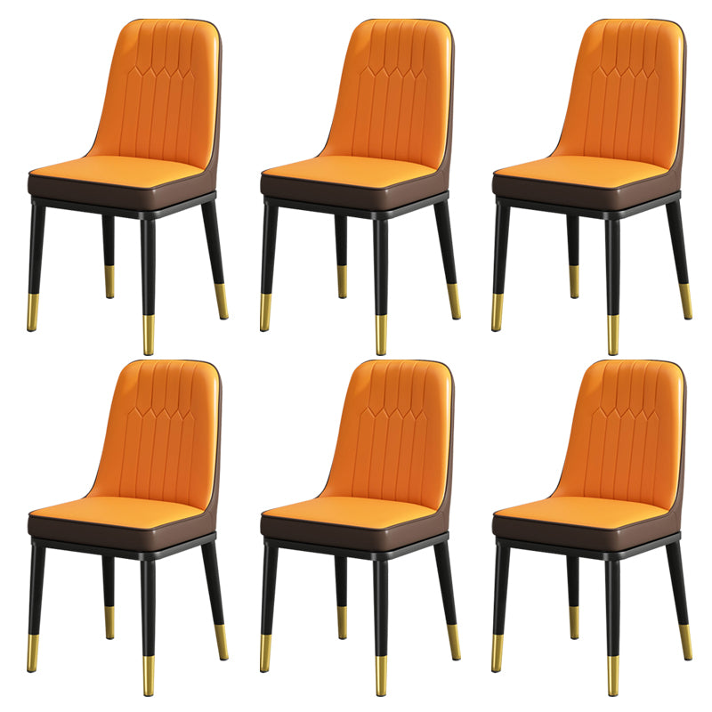 Modern Metal Chair Parsons Kitchen Side Chair for Dinning Room