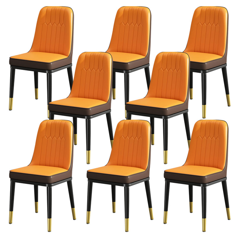Modern Metal Chair Parsons Kitchen Side Chair for Dinning Room
