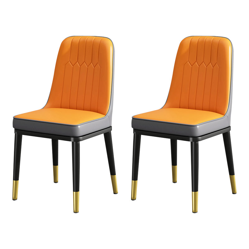 Modern Metal Chair Parsons Kitchen Side Chair for Dinning Room