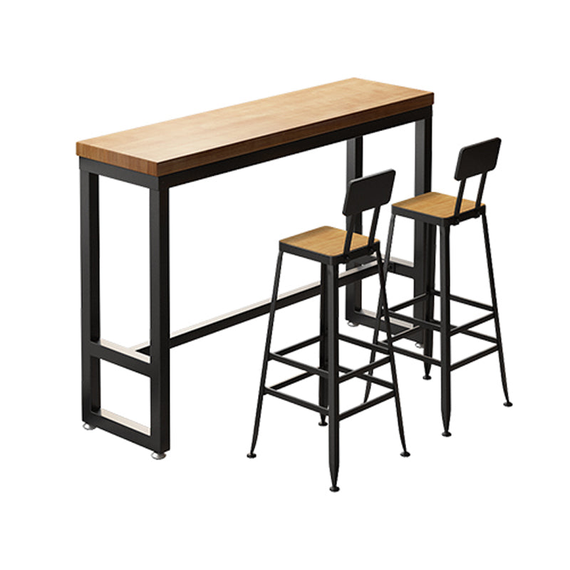 3/4/5/6 Pieces Counter Height Pub Set Industrial Rectangular for Living Room