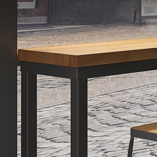 3/4/5/6 Pieces Counter Height Pub Set Industrial Rectangular for Living Room