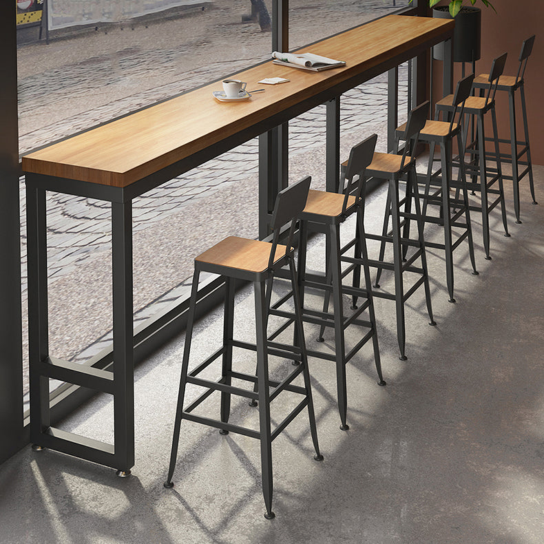 3/4/5/6 Pieces Counter Height Pub Set Industrial Rectangular for Living Room