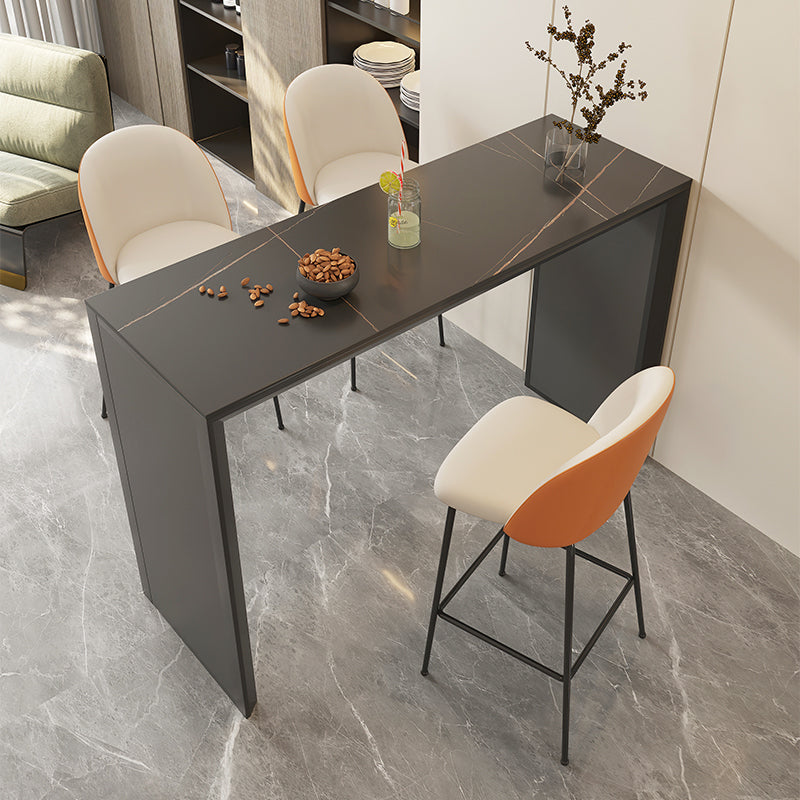 1/3 Pieces Bar Stool and Table Set Contemporary Rectangular for Living Room