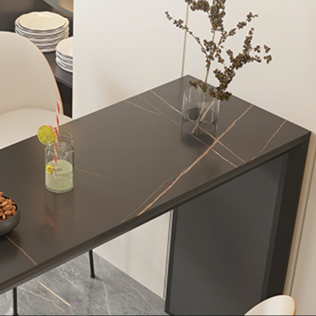 1/3 Pieces Bar Stool and Table Set Contemporary Rectangular for Living Room