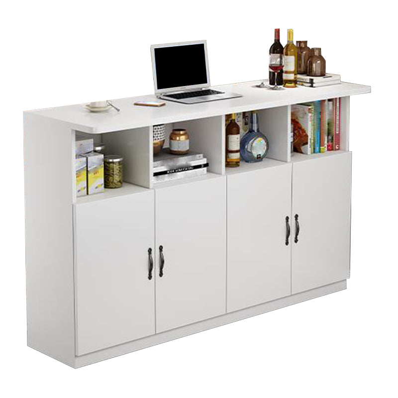 Contemporary Style Rectangle Wood Bar Height Pub Table for Kitchen