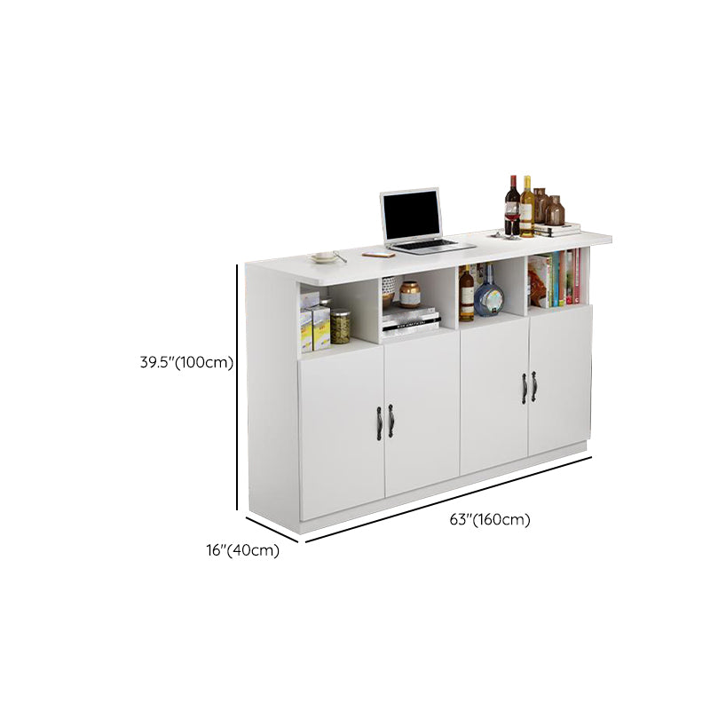 Contemporary Style Rectangle Wood Bar Height Pub Table for Kitchen