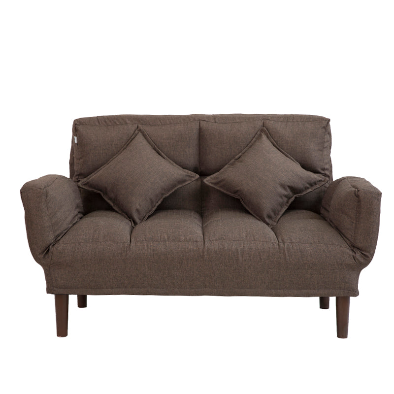 Contemporary Upholstered Chaise Lounge Recessed Arms Chaise Lounge