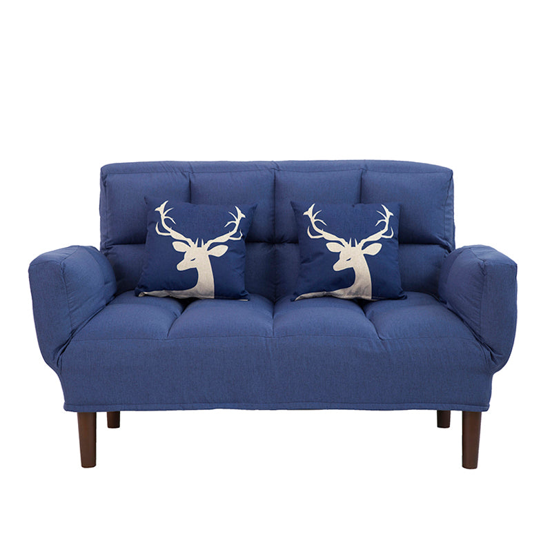 Contemporary Upholstered Chaise Lounge Recessed Arms Chaise Lounge