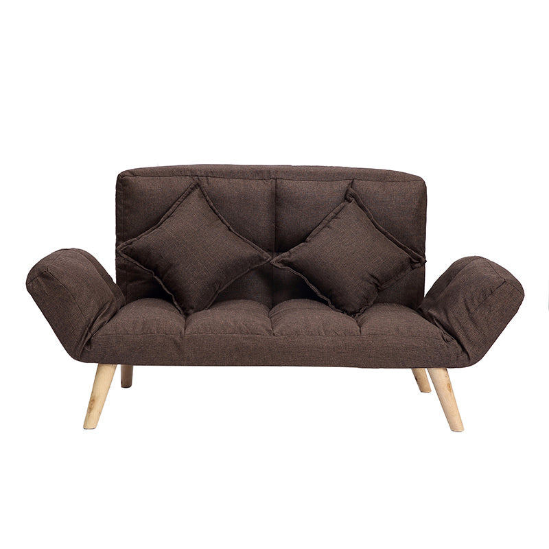 Contemporary Upholstered Chaise Lounge Recessed Arms Chaise Lounge