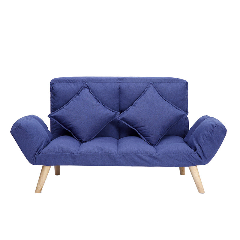 Contemporary Upholstered Chaise Lounge Recessed Arms Chaise Lounge