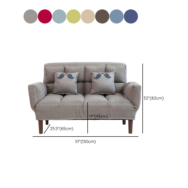 Contemporary Upholstered Chaise Lounge Recessed Arms Chaise Lounge