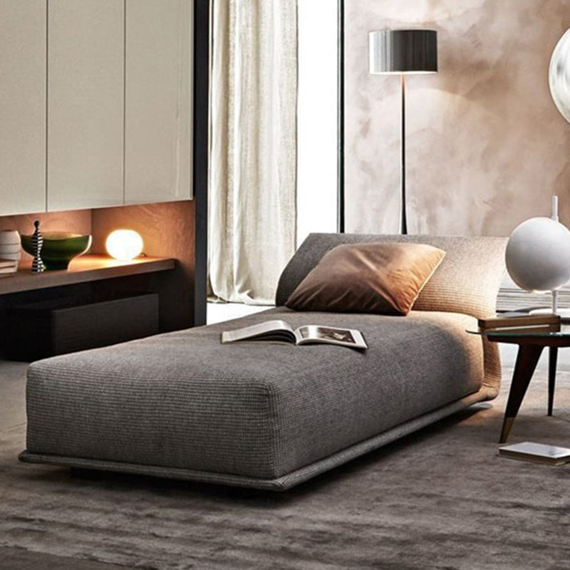 Contemporary Upholstered Chaise Lounge Armless Arms Lounge Chair