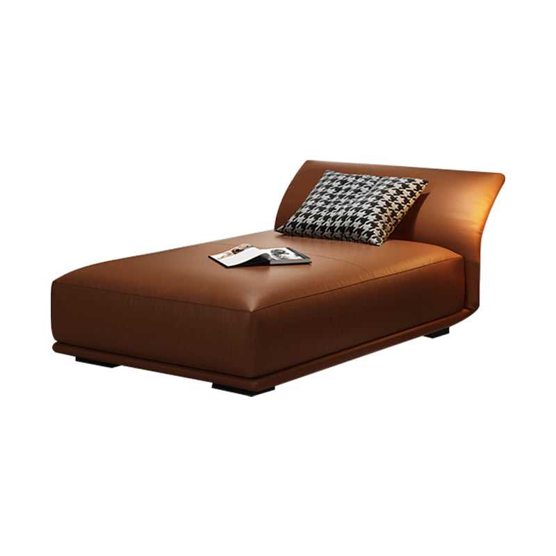 Contemporary Upholstered Chaise Lounge Armless Arms Lounge Chair