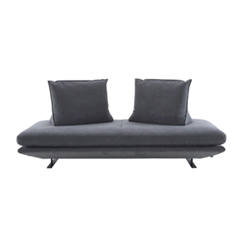 Contemporary Upholstered Accent Chair Armless Genuine Leather Lounge Chair