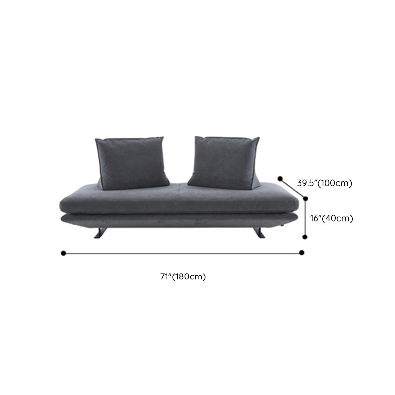 Contemporary Upholstered Accent Chair Armless Genuine Leather Lounge Chair