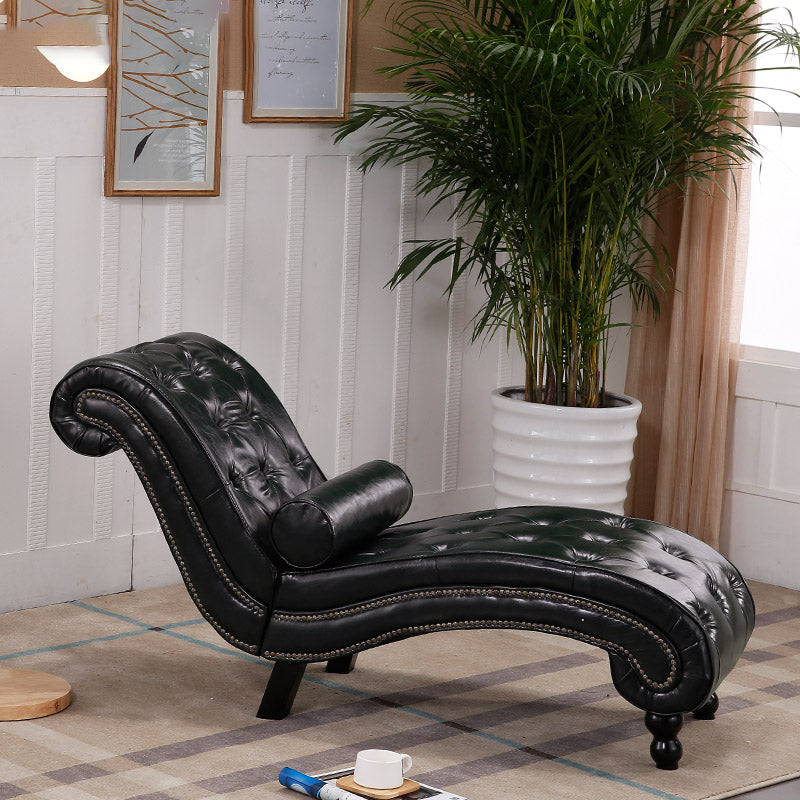 Scandinavian Upholstered Chaise Lounge Couch Armless Chaise Lounge Chair