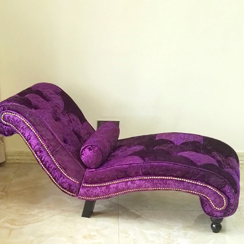 Scandinavian Upholstered Chaise Lounge Couch Armless Chaise Lounge Chair