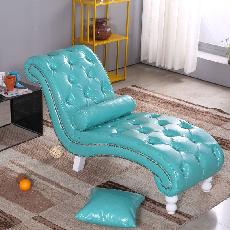 Scandinavian Upholstered Chaise Lounge Couch Armless Chaise Lounge Chair