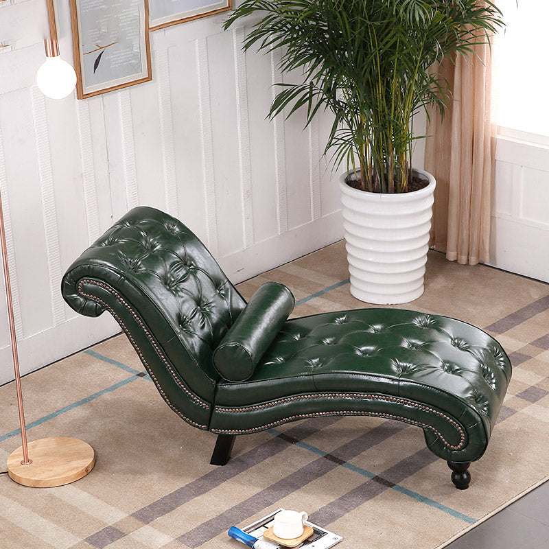 Scandinavian Upholstered Chaise Lounge Couch Armless Chaise Lounge Chair