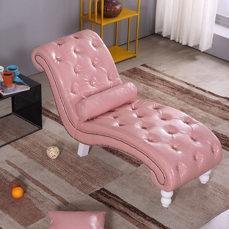 Scandinavian Upholstered Chaise Lounge Couch Armless Chaise Lounge Chair