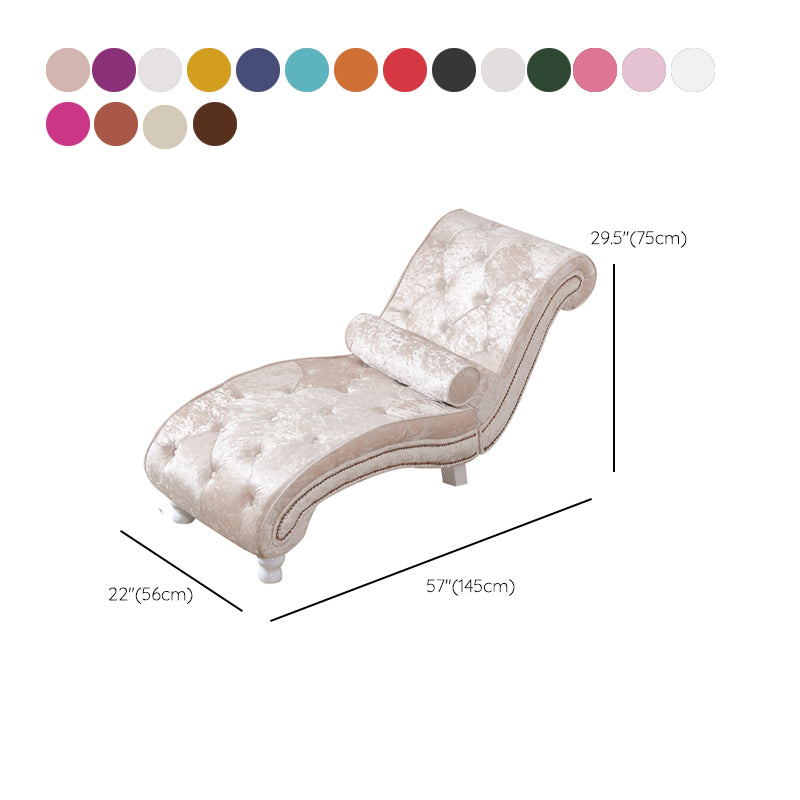 Scandinavian Upholstered Chaise Lounge Couch Armless Chaise Lounge Chair