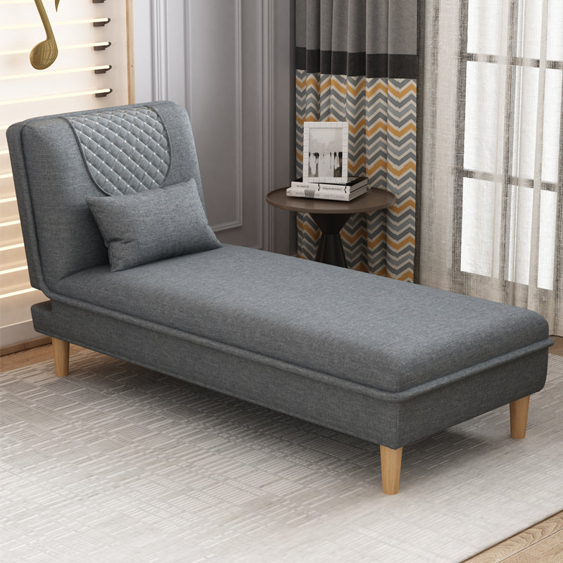 Contemporary Upholstered Chaise Lounge Couch Armless Chaise Lounge Chair