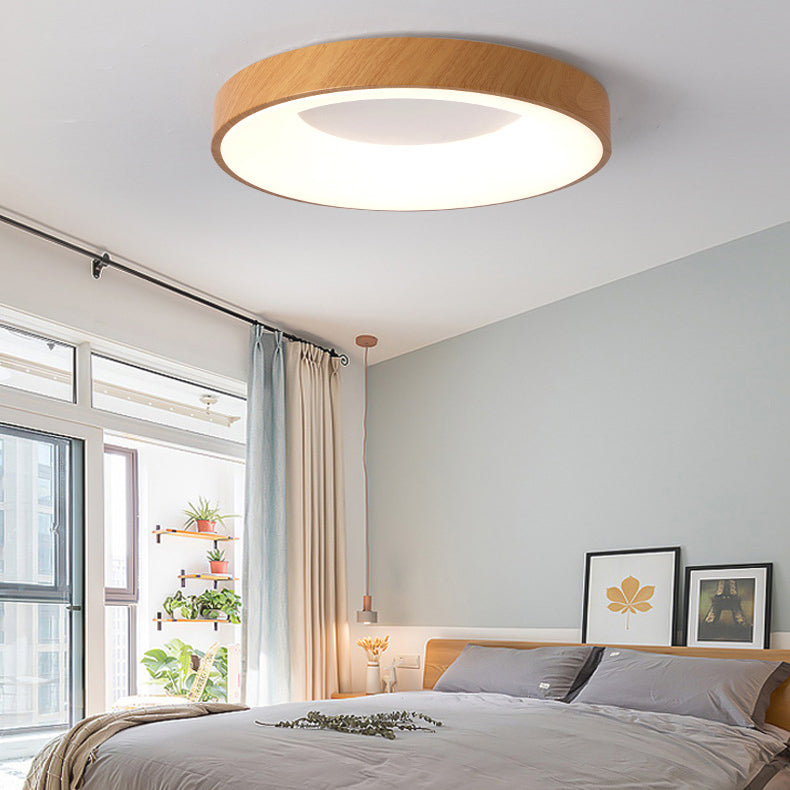 Circular Flush Mount Fixture Modern Metal 1 Light Flush Light