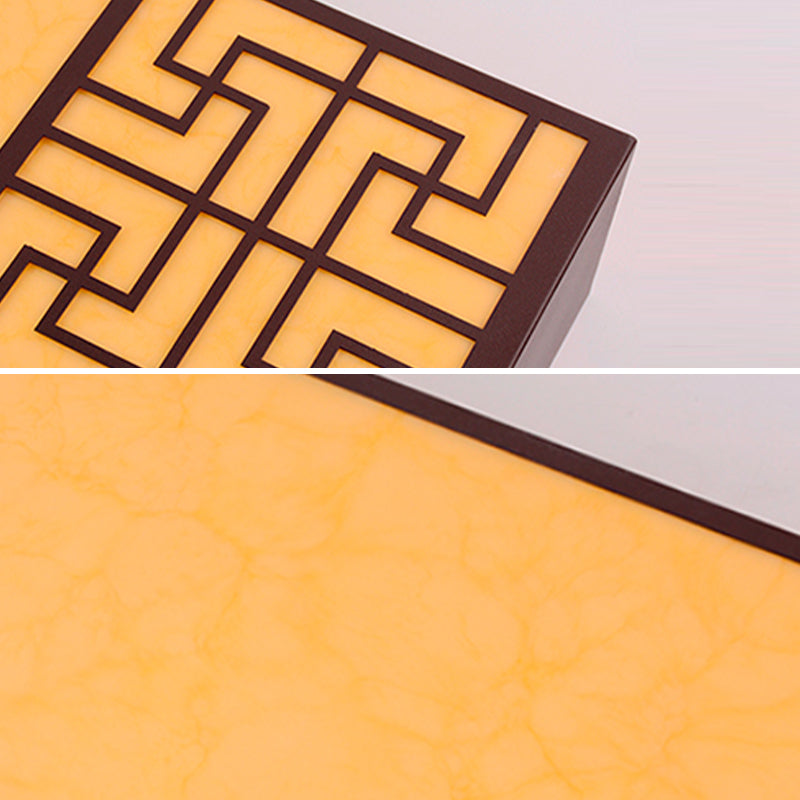 Rectangular Wall Sconce Contemporary Outdoor Wall Light Fixture for Courtyard