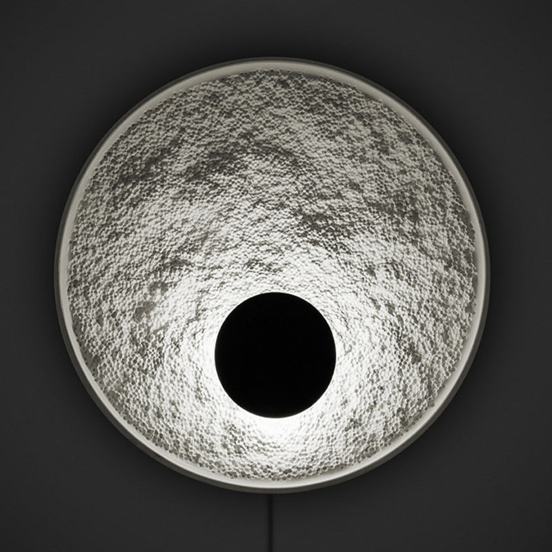 Single Matte White Wall Mounted Sconce LED Round Wall Light for Living Room