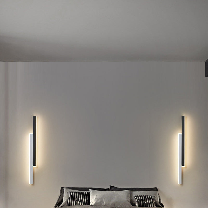 Modern White/Black Wall Mounted Sconce Linear Wall Light for Dining Room
