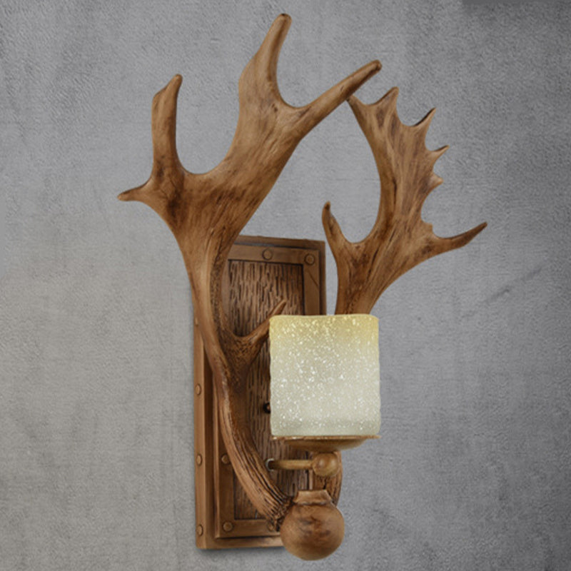 Single Modernism White/Brown Wall Mounted Sconce Wooden Wall Light for Dining Room