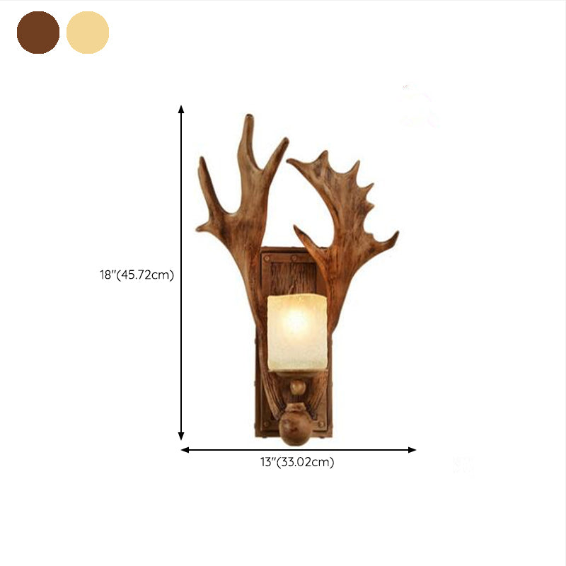 Single Modernism White/Brown Wall Mounted Sconce Wooden Wall Light for Dining Room