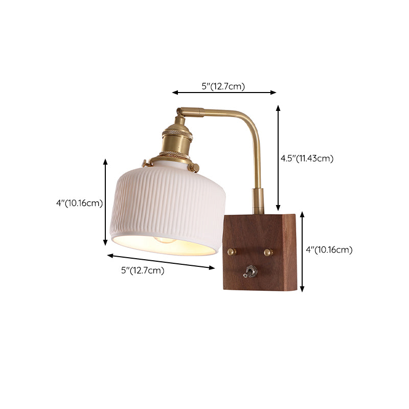 Modern Wall Light Sconce Wooden Wall Light Fixture for Bedroom