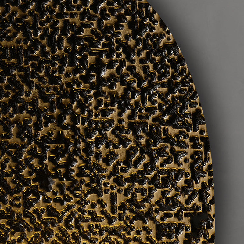 Modern Wall Mounted Light 1 Light Metal Flush Mount Wall Sconce in Gold Finish