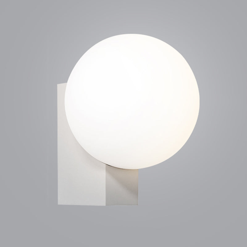 Ball Shape Glass Vanity Lights Modern Style 1 Light Vanity Light Fixtures