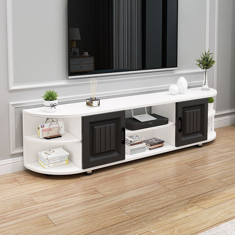 Wooden TV Stand Console Scandinavian Media Console for Living Room