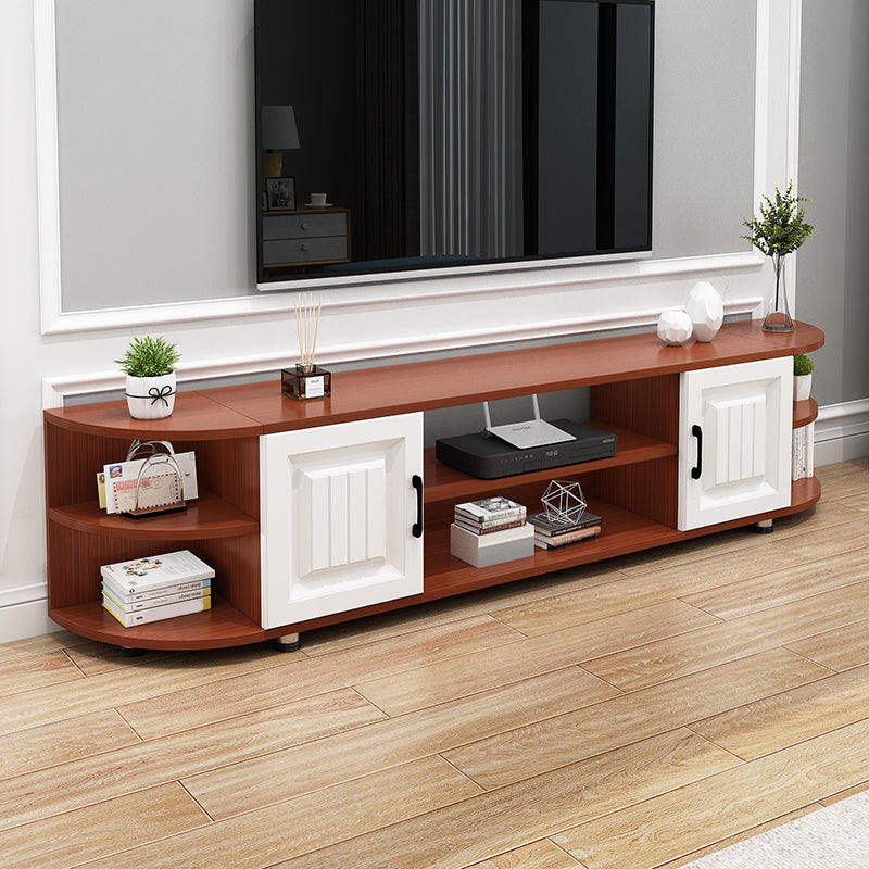 Wooden TV Stand Console Scandinavian Media Console for Living Room