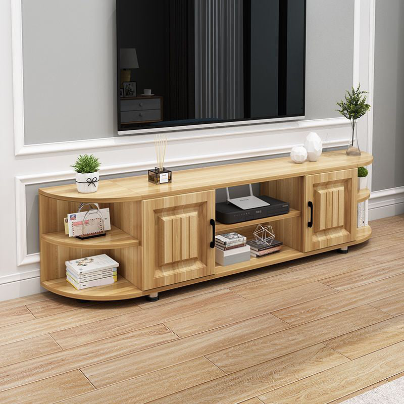 Wooden TV Stand Console Scandinavian Media Console for Living Room