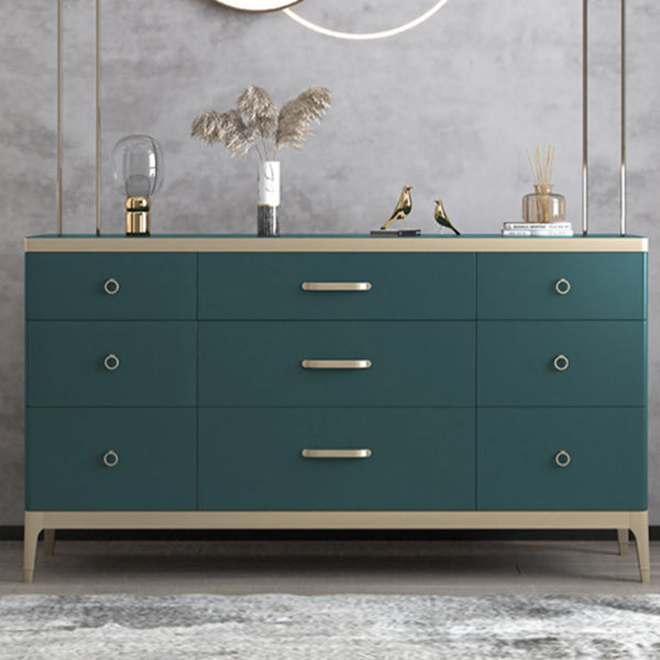Glam Storage Chest Dresser Wooden Storage Chest with Drawers