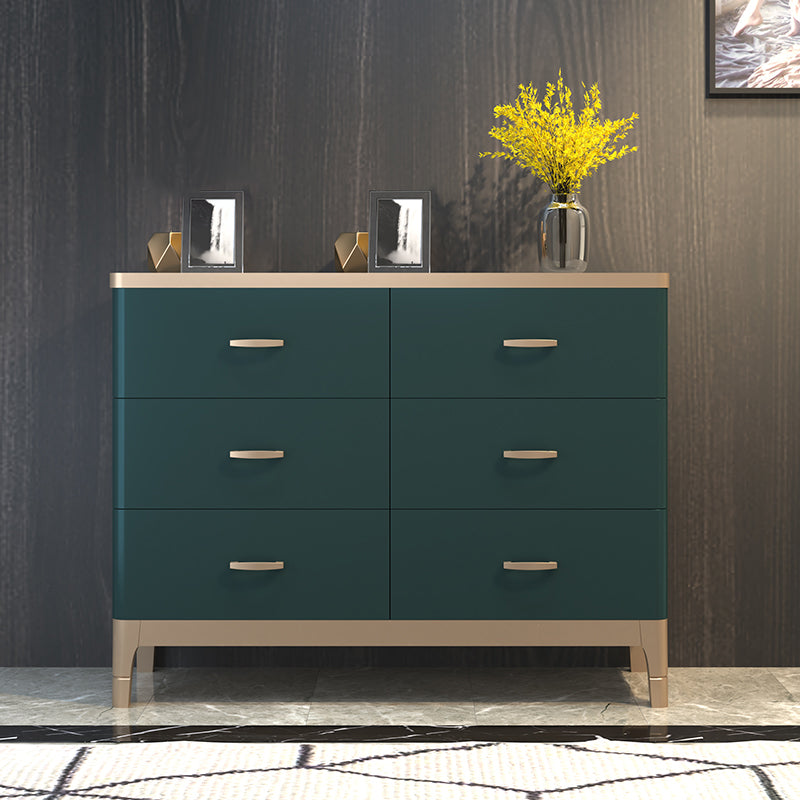 Glam Storage Chest Dresser Wooden Storage Chest with Drawers