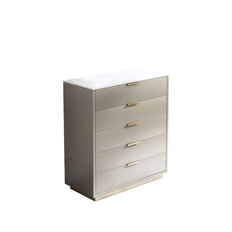 Modern Storage Chest Dresser Stone/Wooden Storage Chest with Drawers