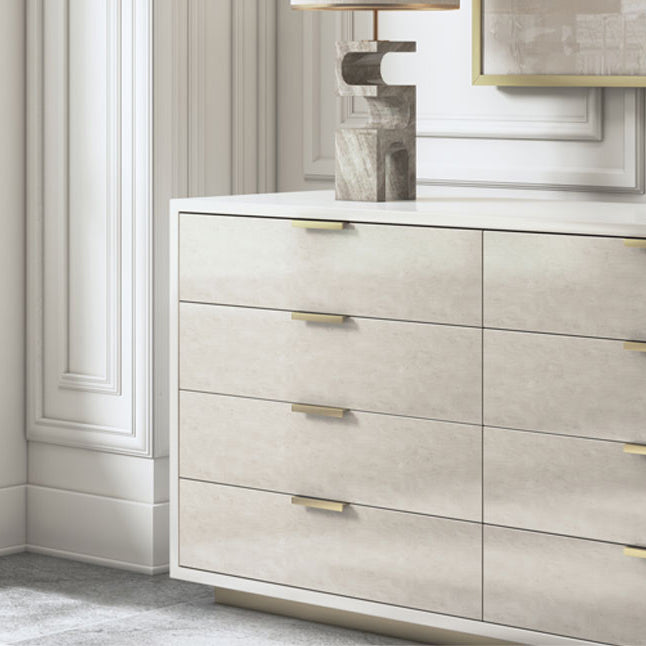 Modern Storage Chest Dresser Stone/Wooden Storage Chest with Drawers