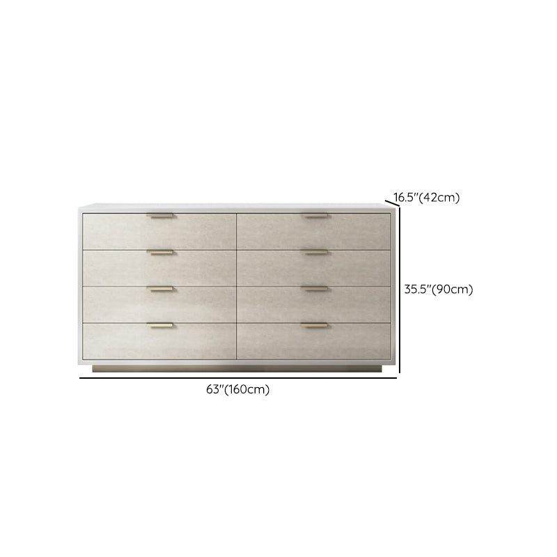 Modern Storage Chest Dresser Stone/Wooden Storage Chest with Drawers