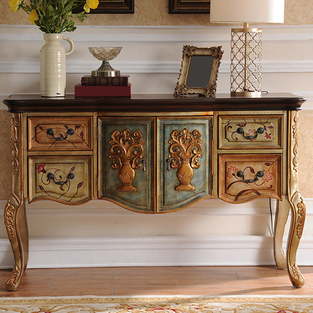 Rectangle Shape Contemporary Console Table Wood Console Sofa Table for Hall