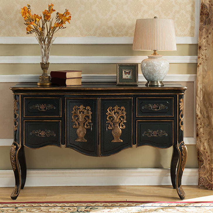 Rectangle Shape Contemporary Console Table Wood Console Sofa Table for Hall