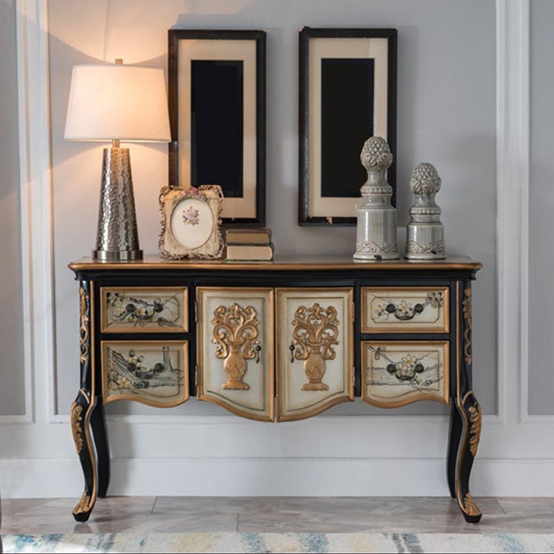 Rectangle Shape Contemporary Console Table Wood Console Sofa Table for Hall